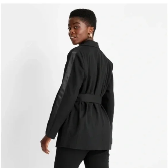 Future Collective By Kaplan Tie Front Blazer - Picture 3 of 4